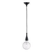 Lampa wisząca Minimal SP1 Ideal Lux  009407 posiada metalową oprawę wykończoną w chromie lakierowanym na kolor czarny