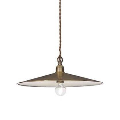 Lampa wisząca CANTINA SP1 BIG BRĄZ Ideal Lux  112701   metalowa rama klosz w kształcie stożka o brązowym zabarwieniu