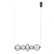 Lampa wisząca Rabel PND-344221-5-BK Italux