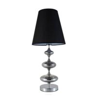 LAMPA STOŁOWA NOCNA CZARNA VENEZIANA LUMINA DECO LDT 1113-1 (BK)