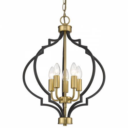 ZWIS Nashville nietypowy kształt modne połaczenie złota i czarnego COSMO LIGHT P05179BK AU