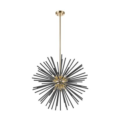 P0491-09C-F7BC URCHIN LAMPA WISZĄCA CZARNO-ZŁOTA ZUMALINE