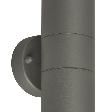 Kinkiet elewacyjny ULF 2 Azzardo AZ4474 szary metalowy 16 cm IP44
