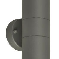 Kinkiet elewacyjny ULF 2 Azzardo AZ4474 szary metalowy 16 cm IP44