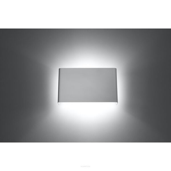 Kinkiet COPERTURA Biały SOLLUX  Lampa Ścienna NOWOCZESNY stal  SL.0419