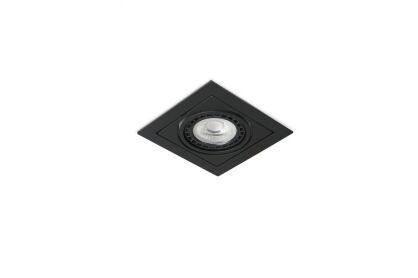 Lampa sufitowa wpustowa VERDI AZ3527  AZzardo kwadratowa czarna nowoczesna