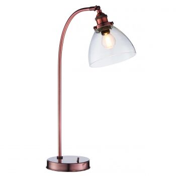 Lampa stołowa HANSEN miedź ENDON LIGHTING 77861  