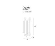 Kinkiet Organic W0187 Maxlight wykończenie w kolorze złotym - 2