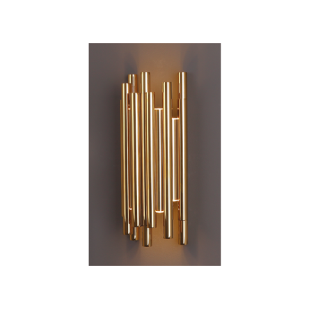 Kinkiet Organic W0187 Maxlight wykończenie w kolorze złotym