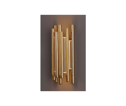 Kinkiet Organic W0187 Maxlight wykończenie w kolorze złotym