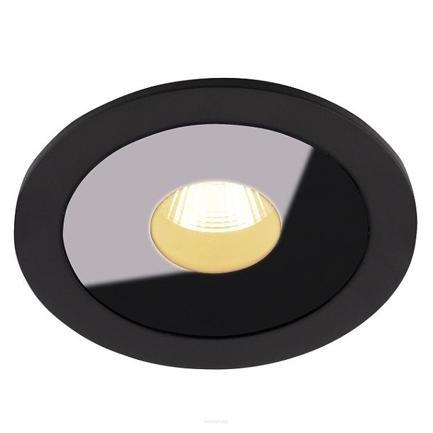 Oczko sufitowe PLAZMA H0088 MAXlight Wpuszczane czarne wykończenie IP54 LED 13W 3000K