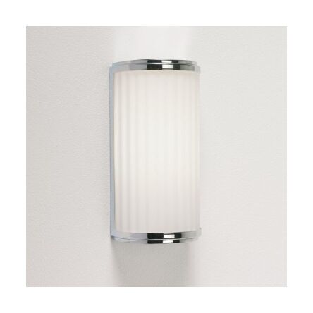 Kinkiet MONZA CLASSIC 250 ASTRO 0952 chrom opalowe szkło IP44 E27 falowany klosz 1194003
