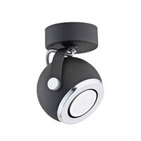 Reflektor sufitowy / kinkiet KOS 3521 Argon regulowany GU10 czarny