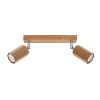Lampa sufitowa ZEKE 2 SL.1029 Sollux Lighting listwa drewniana 2x GU10