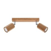 Lampa sufitowa ZEKE 2 SL.1029 Sollux Lighting listwa drewniana 2x GU10