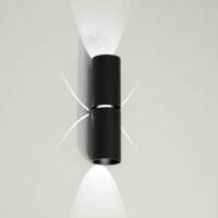 Lampa ścienna kinkiet  NEMURO 4409 cz z metalu w kolorze czarnym nowoczesna tuba G9