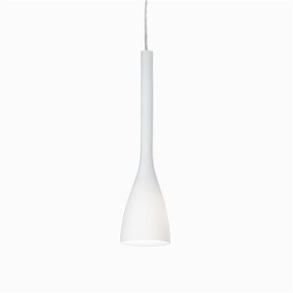 Lampa wisząca Flut SP1  Ideal Lux 035697  klosz z dmuchanego matowego szkła w kolorze białym
