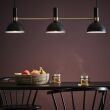 Lampa wisząca skandynawska LARRY  3L Czarny/Złoty Szczotkowany 106971 Markslojd - 2