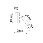 Lampa sufitowa kinkiet EYETECH SL.0902 SOLLUX LIGHTING biały - 2