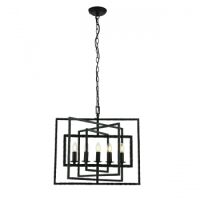 Lampa wisząca TIBBET 5lt czarna ENDON LIGHTING 61017 