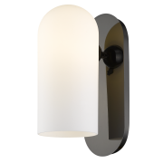 Lampa ścienna kinkiet Seoul - W01773BK COSMO Light wykonana w stylu nowojorskim biały szklany klosz
