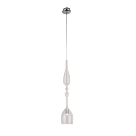 Lampa wisząca Murano  C P0247  Maxlight podłużna pojedyncza oprawa szklana transparentna nietypowy kształt