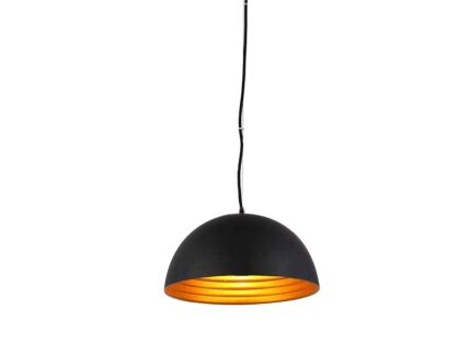 Lampa wisząca MODENA 40 AZzardo FB6838-40 BK/GO AZ1394  wykonana jest z metalu w kolorze czarno-złotym półokragła idealna do kuchni