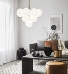 Lampa wisząca MERLOT 107903 Makslojd Zachwycająca forma metalowa oprawa szklane klosze - 3