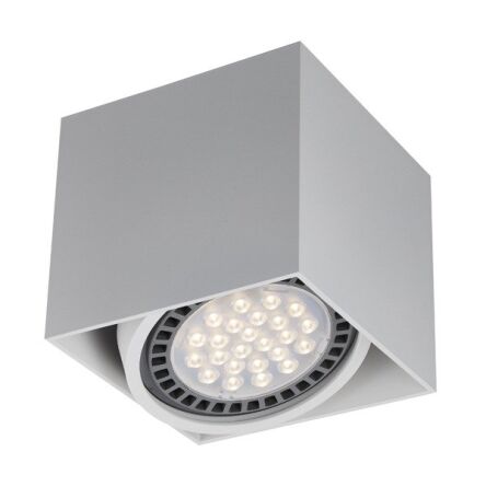 PLAFON ZUMA LINE BOX  1 SPOT ACGU10-114 ALUMINIUM W KOLORZE BIAŁYM TECHNICZNA KWADRAT KOSTKA