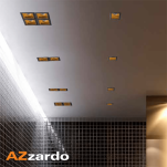 Lampa sufitowa nowoczesna czarno/złota MINORKA AZzardo AZ2802 ruchome źródło światła - 3