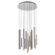 Lampa wisząca Reyna MD17077-16A Italux metalowe rurki okrągła podstawa