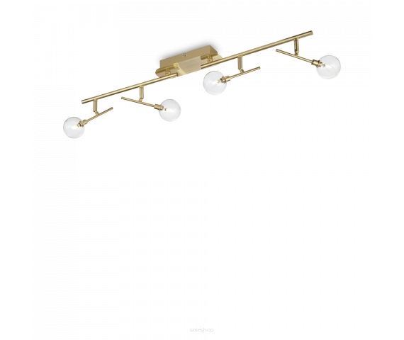 Plafon Maracas PL4 200354 KLASYCZNY IP20 G4 Ideal Lux OPRAWA W STYLU KLASYCZNYM mosiądzowa oprawa sufitowa