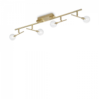 Plafon Maracas PL4 200354 KLASYCZNY IP20 G4 Ideal Lux OPRAWA W STYLU KLASYCZNYM mosiądzowa oprawa sufitowa