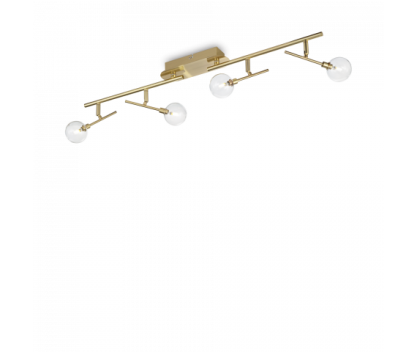 Plafon Maracas PL4 200354 KLASYCZNY IP20 G4 Ideal Lux OPRAWA W STYLU KLASYCZNYM mosiądzowa oprawa sufitowa