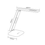 LAMPA STOŁOWA lampa wewnętrzna ZUMA LINE TABLE H1408S-BCK NOWOCZESNY CZARNY - 2