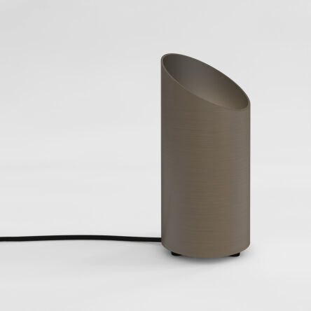 Lampa stołowa CUT 1412003 Astro Designerska ścięta tuba BRĄZ