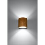 Kinkiet ORBIS DREWNO SOLLUX  Lampa Ścienna NOWOCZESNY stal  SL.0490 - 2