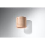 Kinkiet ORBIS DREWNO SOLLUX  Lampa Ścienna NOWOCZESNY stal  SL.0490 - 3