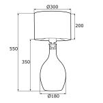 Lampa stołowa BEJA 4359 Argon Elegancka biała złota E27 - 3