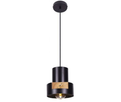 LAMPA WISZĄCA C-LINDER P0349 MAXLIGHT CZARNA OPRAWA W NOWOCZESNYM STYLU