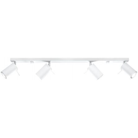 LAMPA SUFITOWA LISTWA SUFITOWA  RING 4L Biały SOLLUX  Lampa Ścienna NOWOCZESNY stal  SL.0331 metalowa lampa  SOLLUX LIGHTING tuby