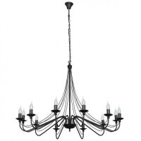 Lampa wisząca RÓŻA 12 LT czarna ALDEX 397R1  