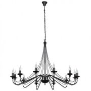 Lampa wisząca RÓŻA 12 LT czarna ALDEX 397R1  