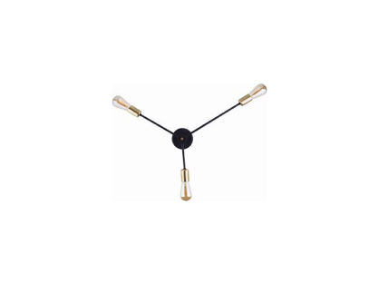 Lampa ścienna MILL czarno-złota 3x Nowodvorski 9136