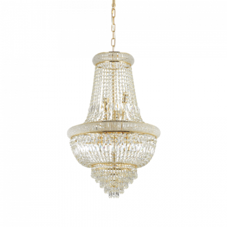 Lampa wisząca Żyrandol Dubai SP10 207216 KLASYCZNY IP20 E27 metal Ideal Lux OPRAWA W STYLU KLASYCZNYM