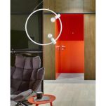 Lampa wisząca ORSOLA AZ335 designerska, nowoczesna okrąg 2 źródła swiatła  biała - 2