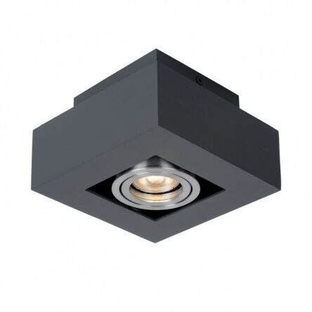 Lampa sufitowa CASEMIRO IT8002S1-BK/AL Italux NATYNKOWA WYKONANA Z METALU I ALUMINIUM CZARNA 