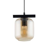 Lampa wisząca GLOSS 1 SIGMA 32249 BURSZTYNOWY SZKLANY KLOSZ