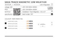 Oprawa do szyny SAGA 30 TRACK MAGNETIC 12W MILKY12 CZARNA 30 CM - 5