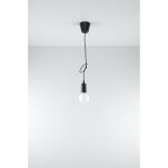 LAMPA WISZĄCA DIEGO 1 CZARNA SOLLUX  NOWOCZESNY stal  SL.0572 metalowa lampa SOLLUX LIGHTING  - 4